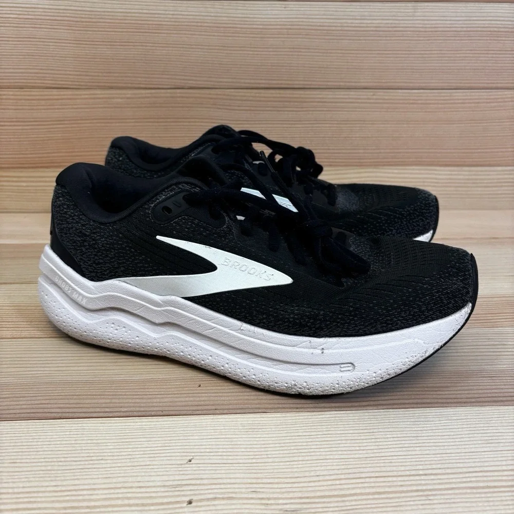 Women's Brooks Ghost Max 2, Black/White/Orchid Ice Sz 10 B Medium US